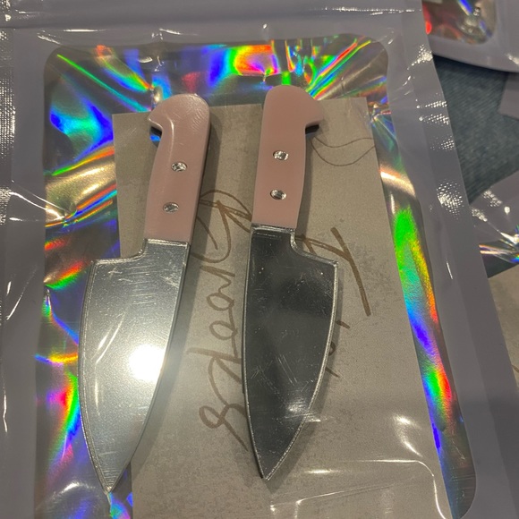 Handmade Knife Earrings. NWT - Picture 5 of 7